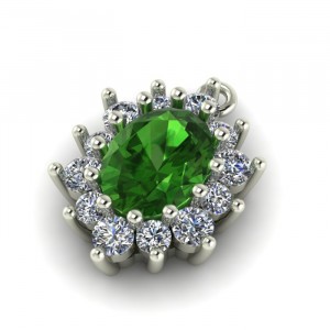 Oval Cluster Pendant