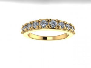 Diamond Anniversary Ring 0.75Ctw
