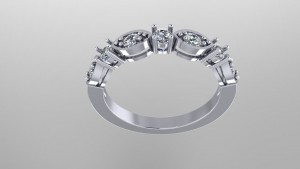 Diamond Anniversary Ring 0.35Ctw