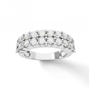 Diamond  2 Row Anniversary Ring 1.50Ctw