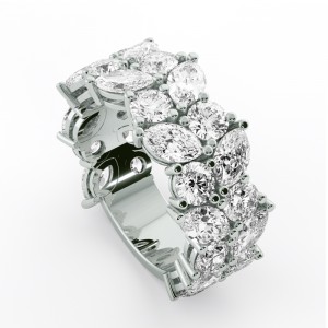 Diamond 2 Row Anniversary Ring 6.10Ctw