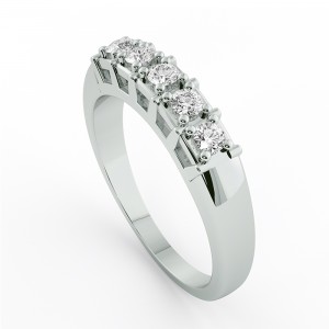 Diamond Round Cut Anniversary Ring 0.25Ctw
