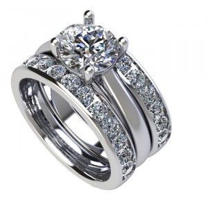 Diamond Bridal Set 3.15Ctw