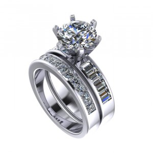 Diamond Bridal Set 4.25Ctw
