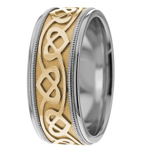 Celtic Heart Wedding Bands 7.50mm