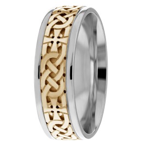 Celtic Cross 7mm wide Wedding Ring