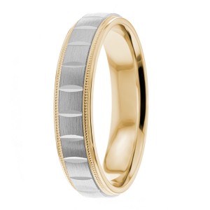 5mm Diamond Cut Wedding Ring