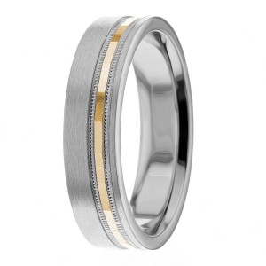 6mm Off Center Wedding Bands