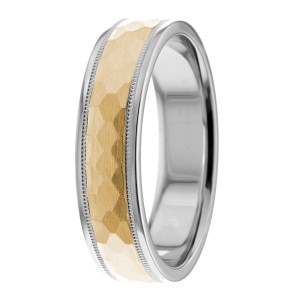 6mm  Faceted Wedding Bands