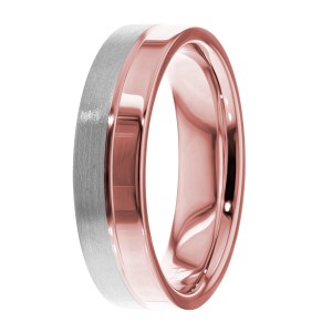 6mm Matte-Shiny Wedding Ring