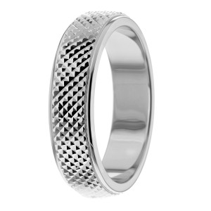 6mm Criss-Cross Wedding Ring