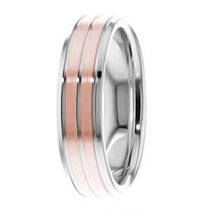 6mm Grooved Wedding Bands
