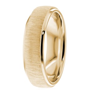 6mm Brushed Wedding Ring