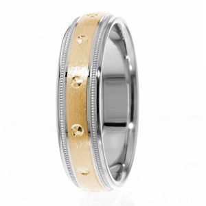 Milgrain Step Edge 6mm Wedding Ring