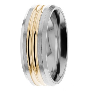 6.5mm Diamond Cut Wedding Ring