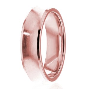 6mm Concave Wedding Bands