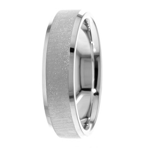 6mm Beveled Edge Wedding Ring