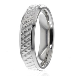 5mm  Diamond Cut Wedding Ring