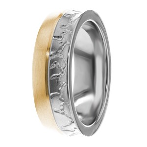 7mm Carved Wedding Ring