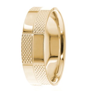 5mm Textured Wedding Ring