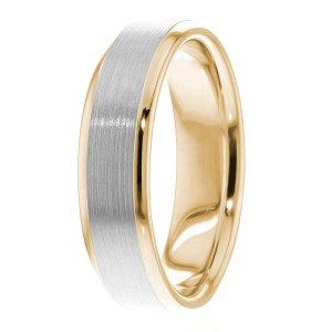 6mm Beveled Edge Wedding Bands