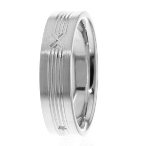 6mm Pattern Carved Wedding Ring