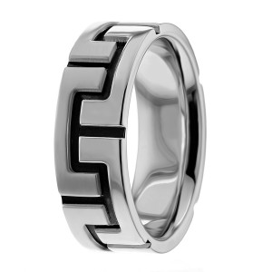 Modern Carved 6.5mm Ring