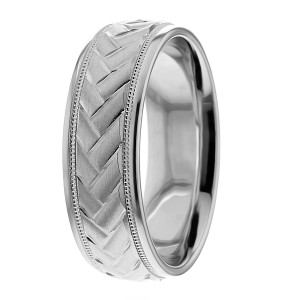 7mm Rope Pattern Ring