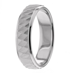 6mm Knurled Wedding Ring