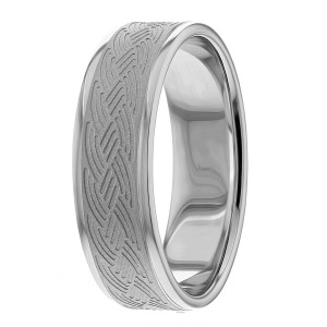 7mm Carved Wedding Ring