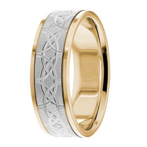 7mm Pattern Wedding Bands