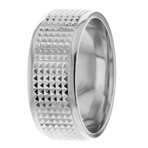 8mm Criss-Cross Wedding Ring