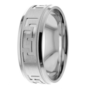 7.5mm Fancy Carved Wedding Ring