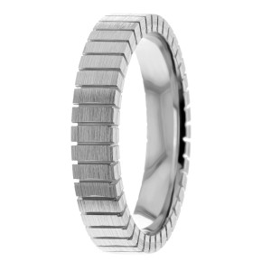 4mm Diamond Cut Wedding Ring