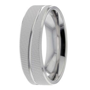 6mm Knurled Wedding Ring