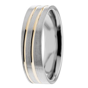 6mm Diagonal Wedding Ring