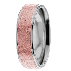 Textured Step Edge 7mm Wedding Ring