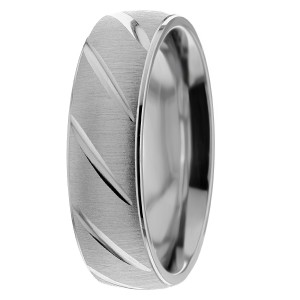 6mm Brushed Wedding Ring