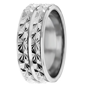 7mm Stars Wedding Ring