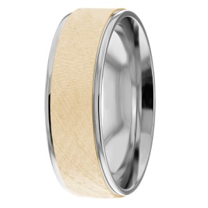 6mm Wide Textured Wedding Ring