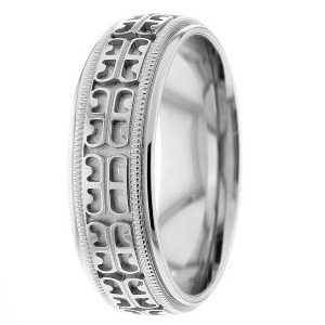 Low Dome 7mm wide Wedding Ring
