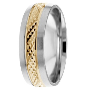  7mm Knurled Wedding Ring