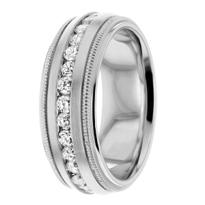 Diamond Wedding Band 8mm 1.12 Ctw.