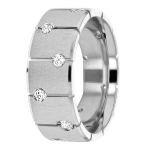 Diamond Wedding Band 7.5mm 0.48 Ctw.