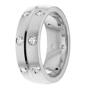 Diamond Wedding Band 7mm 0.6 Ctw.