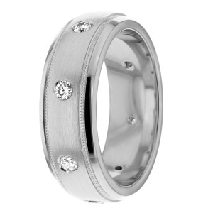 Diamond Wedding Band 7mm 0.32 Ctw.