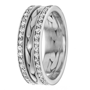 Diamond Wedding Band 8mm 1.05 Ctw.