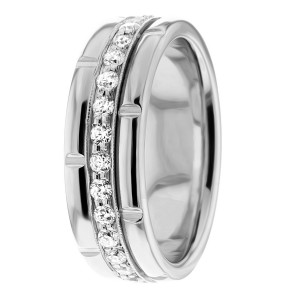 Diamond Wedding Band 7.5mm 1.12 Ctw.