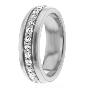 Diamond Wedding Band 6mm 0.99 Ctw.