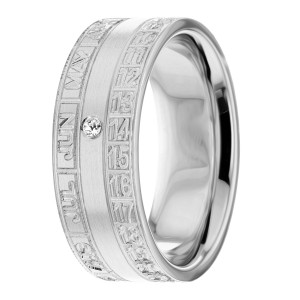 Diamond Wedding Band 8mm 0.02 Ctw.